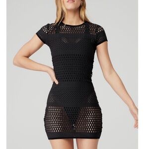 Alo Yoga Mesh Haute Black Summer Dress/Cover up